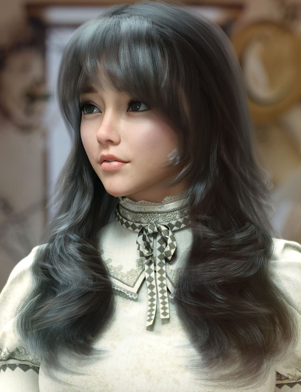 Heirun Hair for Genesis 3, 8 and 8.1 Females