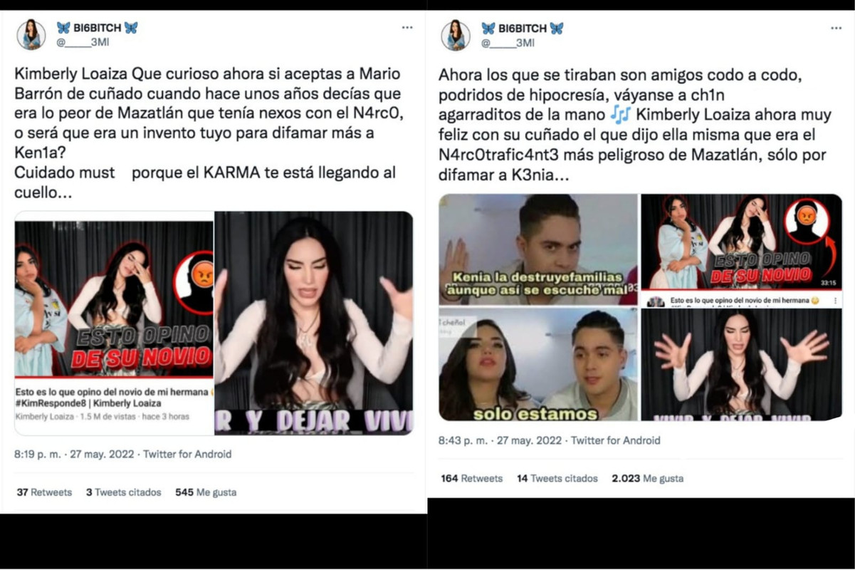 Kimberly Loaiza es tachada de 