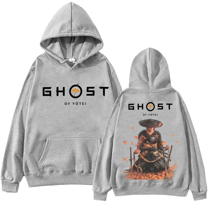 Ghost of Yotei Atsu Sakai Clan Grey Hoodie special edition