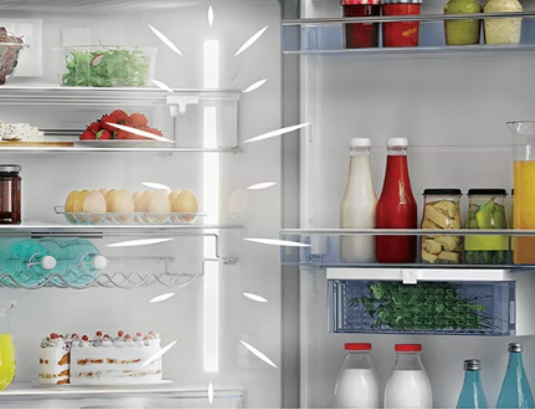 a refrigerator full of food