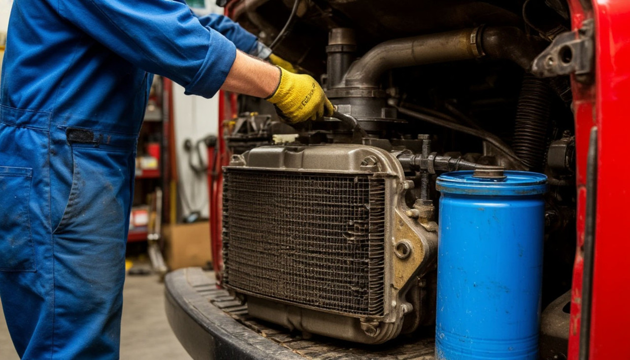 Механик работает