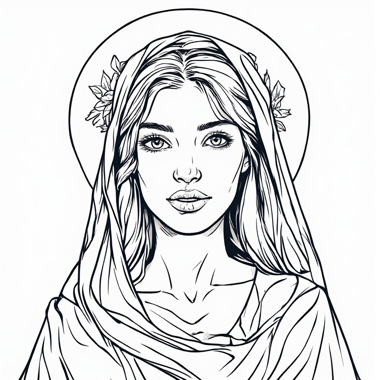 Madonna-l-Line-drawing-natural-(29)