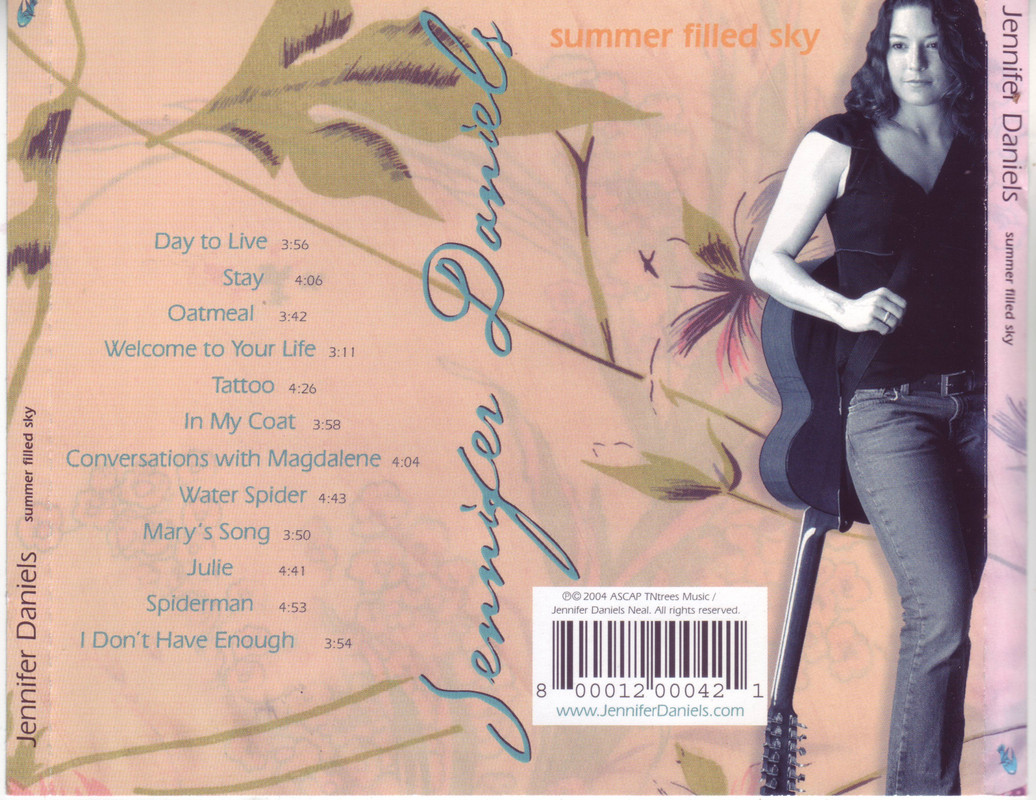 Jennifer Daniels-5 CDs (Tennessee folky singer-songwriter)
