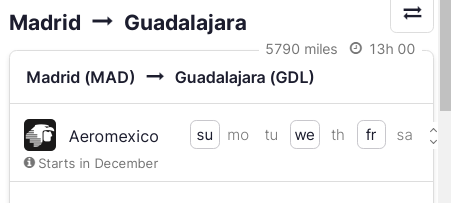 Vuelos a MÉXICO: MAD>GDL - Foro Centroamérica y México