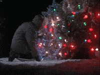 Christmas Vacation Sled GIF