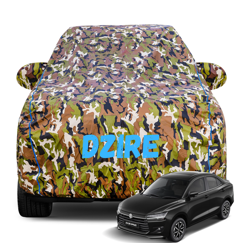 Dzire Army Car Cover