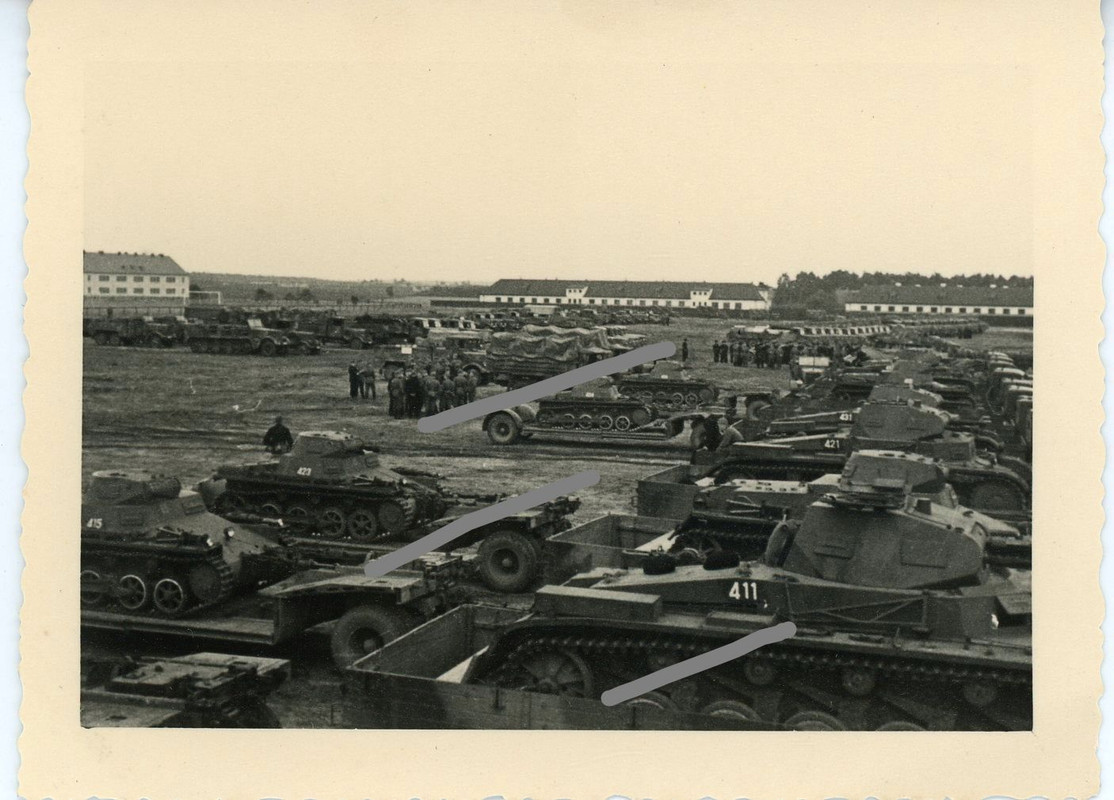 Panzer I Tank 6.Pz.Div. PzAbt 65 Lkw Büssen NAG 900 SdAnh 115 Anhänger