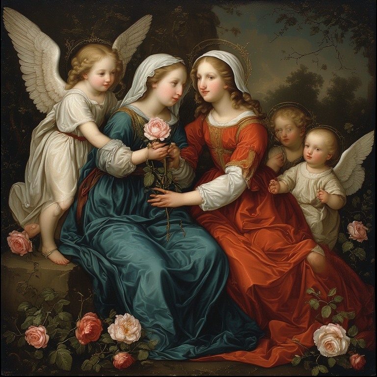 Maria-holdind-rose-and-Angel-A-(10)
