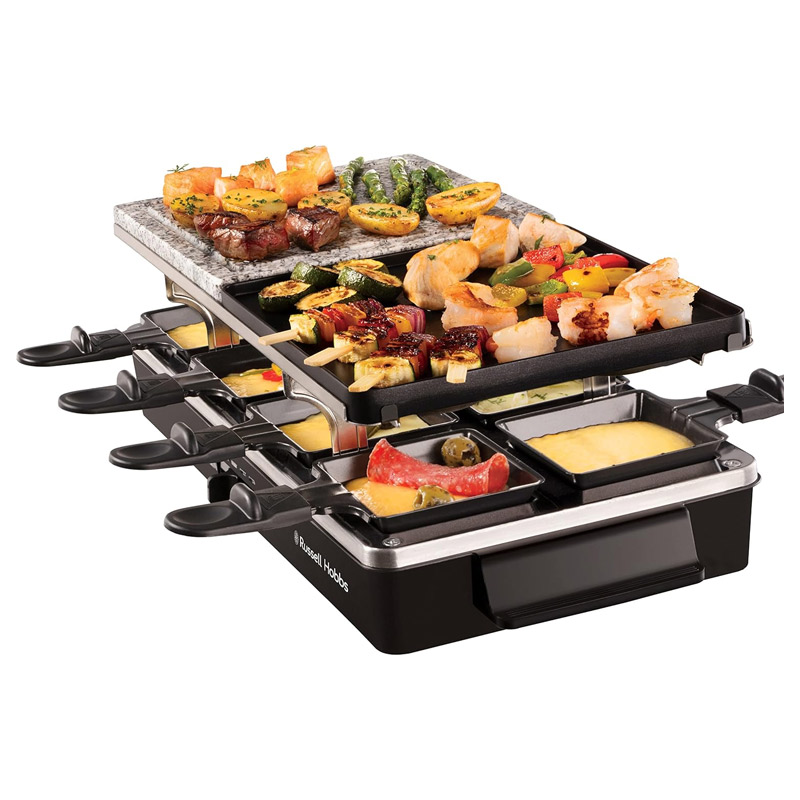 appareil multi raclette 3en1 1400w noir2