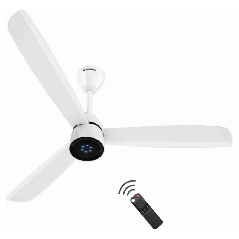Atomberg Renesa Prime Remote 5 Star 1200 mm BLDC
Motor with Remote 3 Blade Ceiling Fan (Gloss White,
Pack of 1)