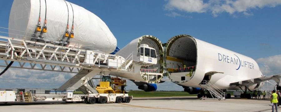 Интересные факты о Boeing 747 LCF - самом необычном грузовике компании Boeing Интересные факты о Boeing 747 LCF - самом необычном грузовике компании Boeing