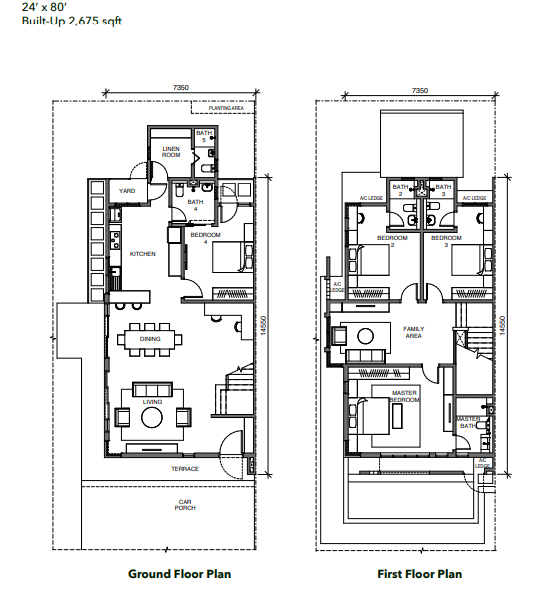 Elmina Green Six Type G floor plan in City of Elmina, Selangor