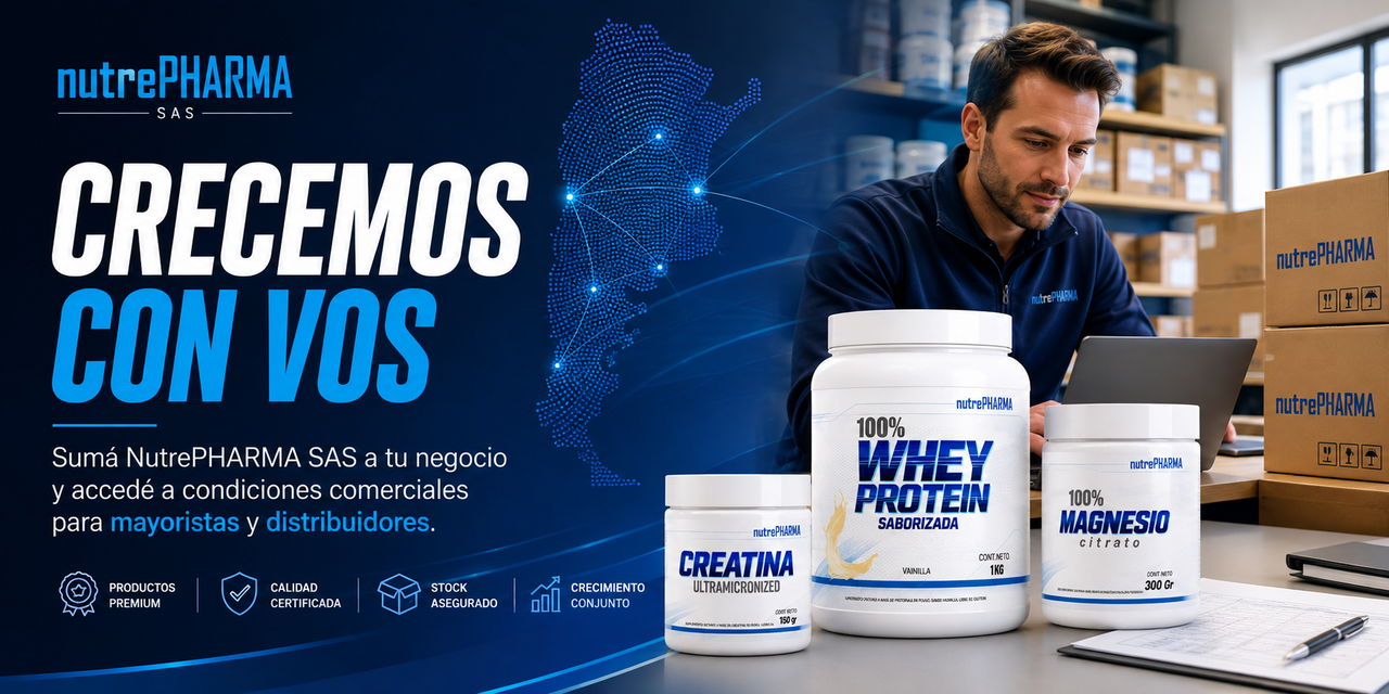 Línea de productos NutrePHARMA para mayoristas y distribuidores