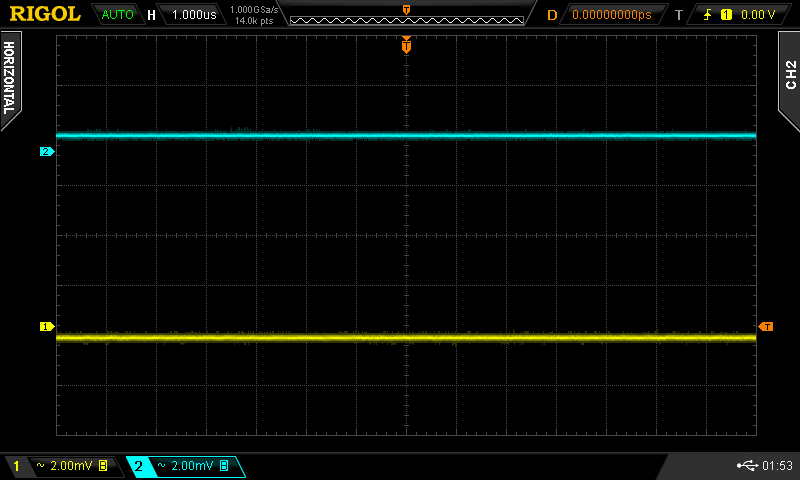 PSU noise 1us 2mV