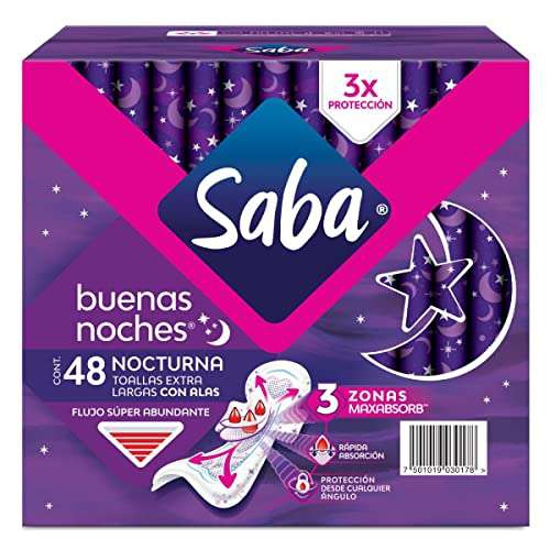 Amazon: Saba buenas noches 48 piezas