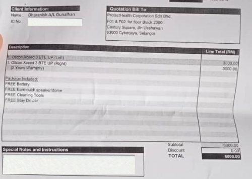 Kos alat pendengaran