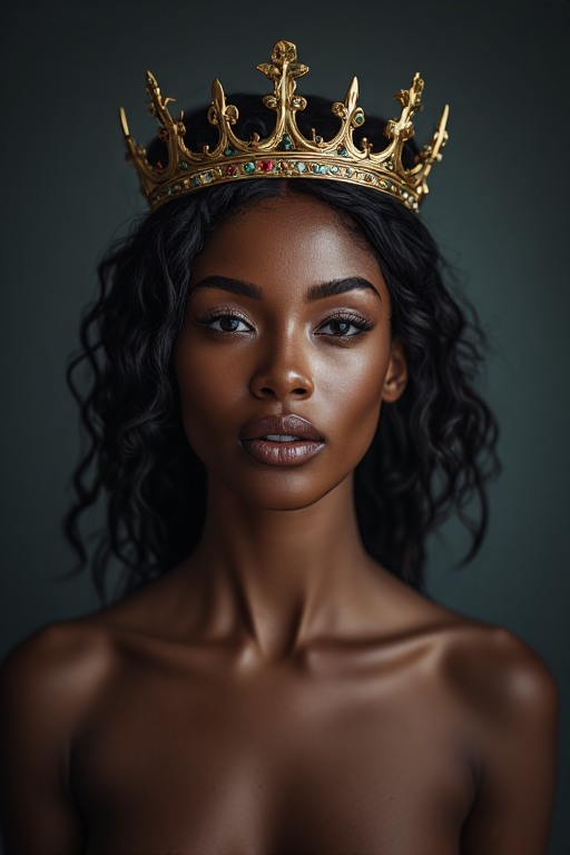 Naked-ebony-Queen-crown-sharp-(7)