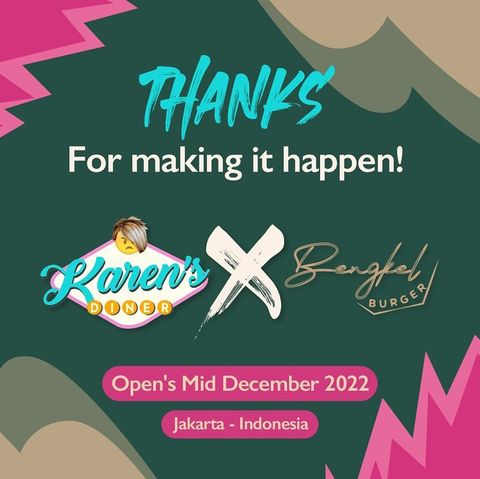Restoran asal Australia, Karen's Diner akan membuka cabang di Indonesia dan rencana dibuka pada Desember 2022.
