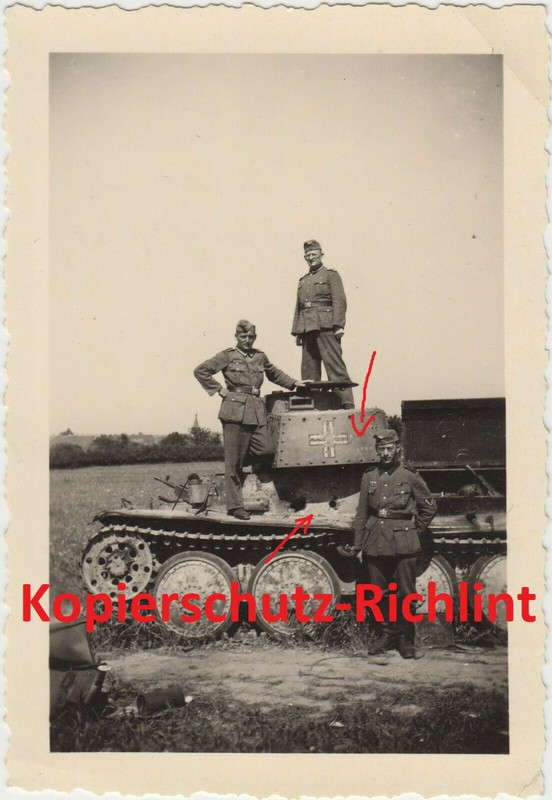 Wehrmacht Frankreich deutscher Panzer Pz-38(t) abgeschossen Kennung!