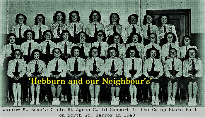 St-Bede-s-girls-in-the-store-hall-1949