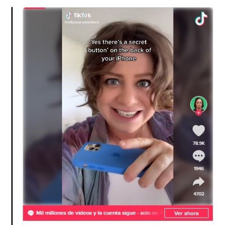 Tiktoker revela secreto del iPhone y deja sorprendidos a muchos