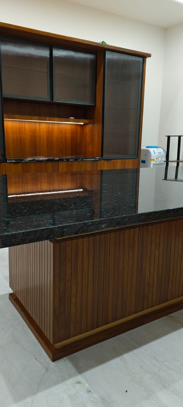 Marble kitchen countertop protection film