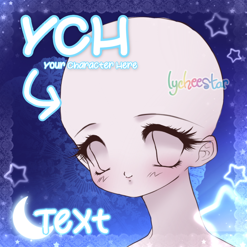 YCH Icon Commission. Neck-up base.