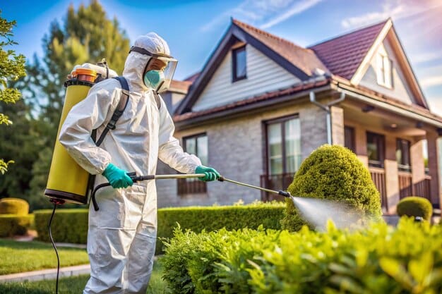 Commercial pest control service at a business property in Baltimore