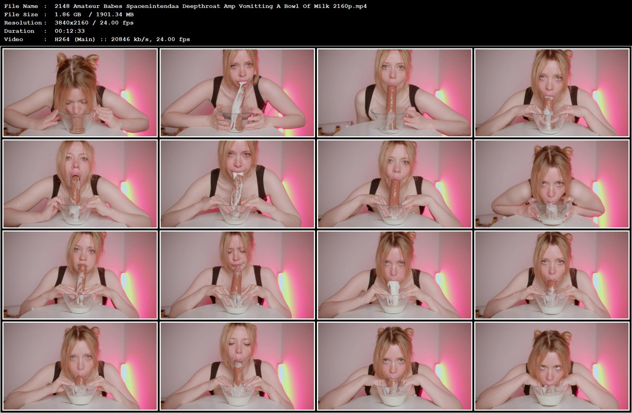 2148 Amateur Babes Spacenintendaa Deepthroat Amp Vomitting A Bowl Of Milk 2160p mp4