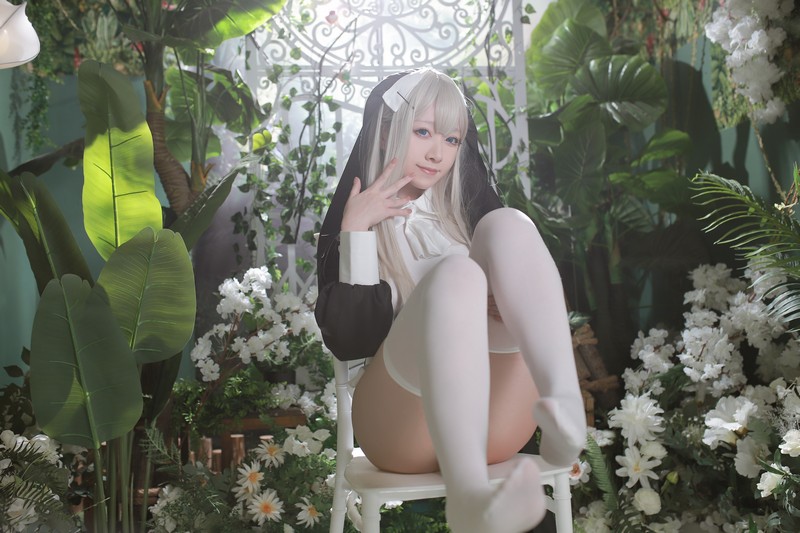 Asagiriai（愛ちゃん）修女Cosplay写真图集 修女主题高清美图 56P (717MB)插图6
