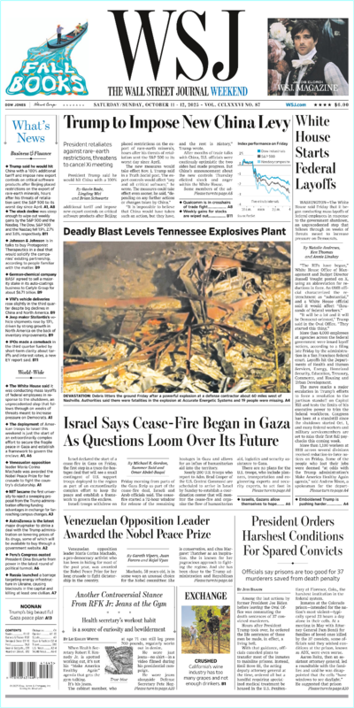 The Wall Street Journal Weekend October 11.12.2025
