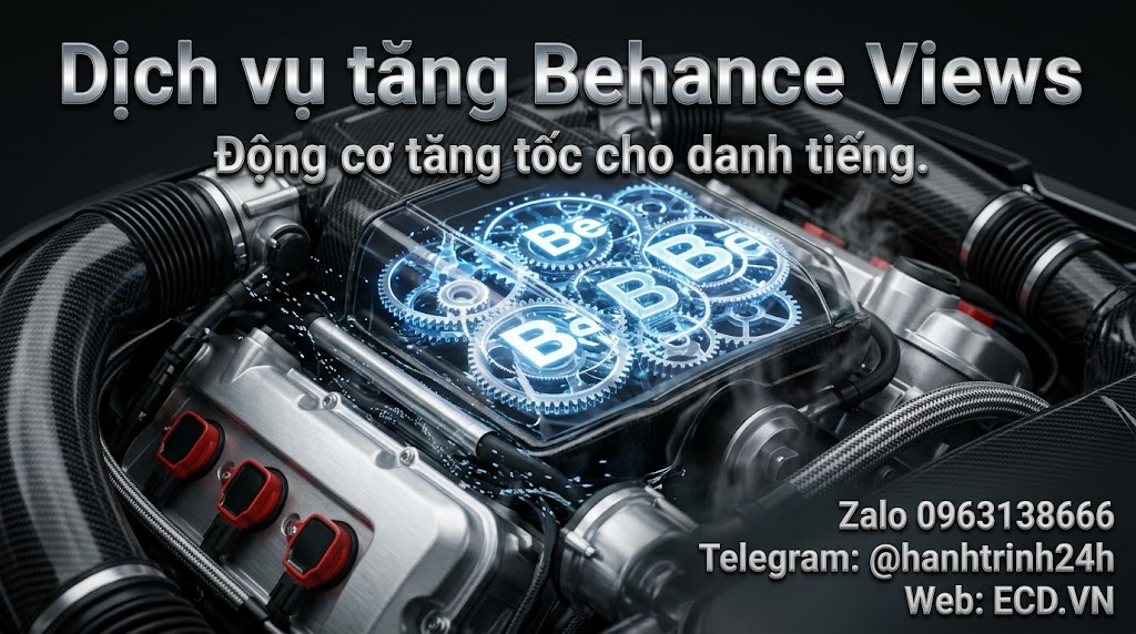 dịch vụ tăng behance views cao cấp tăng impression