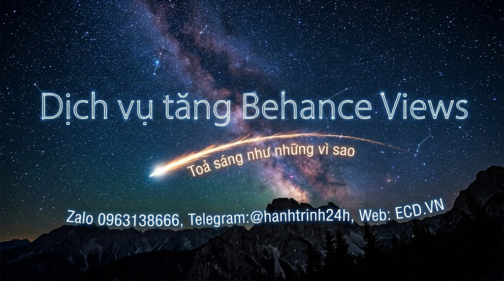 tăng behance views top dành cho designer