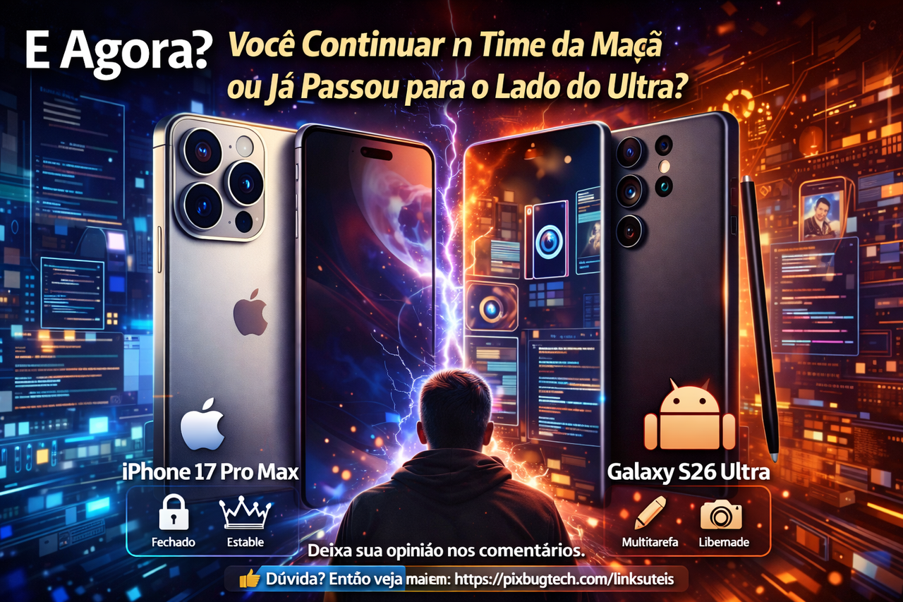 Samsung Galaxy S26 Ultra: O Supra Sumo dos Gadgets Chegou e o iPhone 17 Pro Max Já Sente o Peso