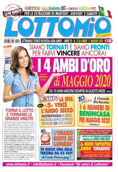 Lottomio del Lunedì N.15 - 11 Maggio 2020