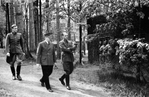 Günsche, Hitler y Speer en la Guarida del Lobo