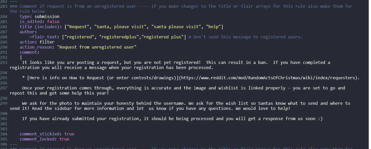 Screenshot 2025 11 01 at 12 35 18 config automoderator Random Acts Of Christmas