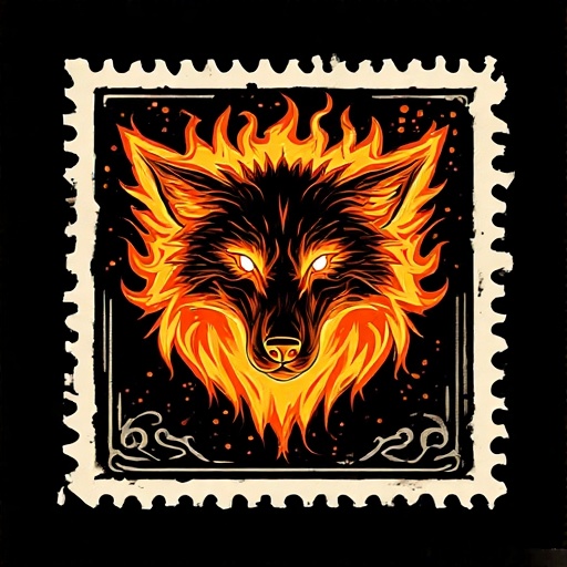 Postal-stamp-style-art-of-a-fl-33