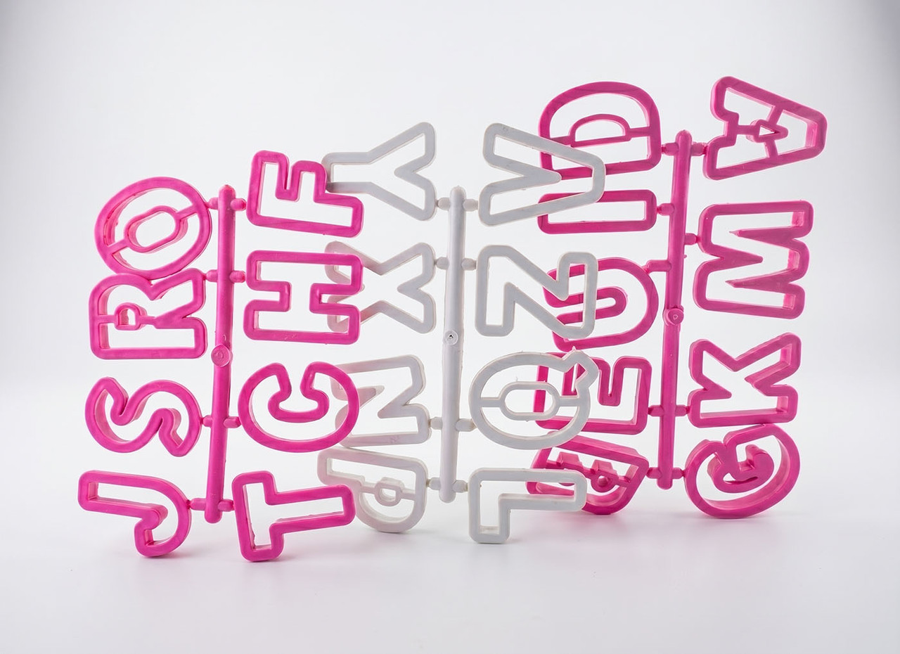 Cortador de abecedario 5cm letras para decorar tortas y galletas