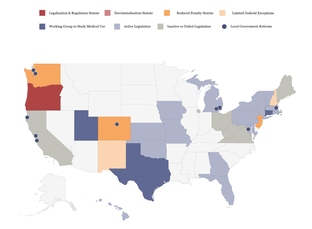 Mapping Psychedelic Drug Policy Reform