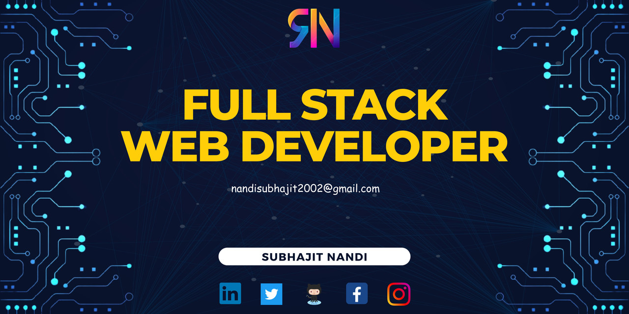 Blue Yellow Futuristic Virtual Technology Blog Banner