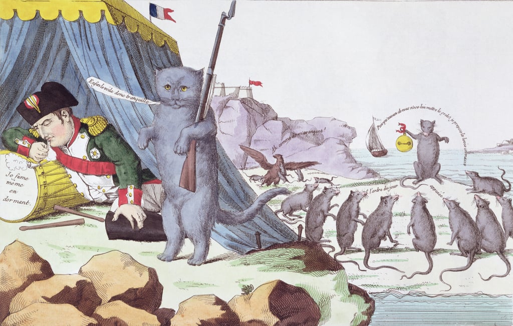 French-School-Caricature-of-Napoleon-Bonaparte-1769-1821-on-Elba-c1814-15-Meister-Drucke-42582