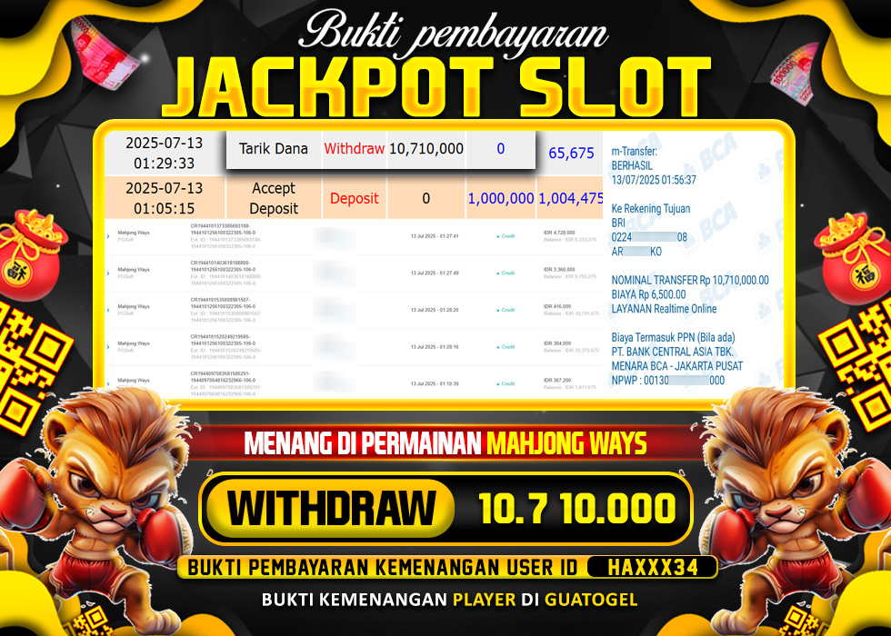 BUKTI JACKPOT LUNAS GUATOGEL