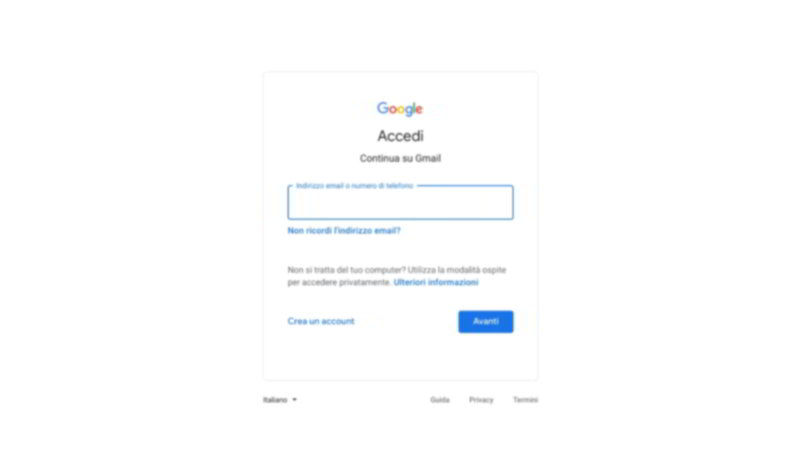 Come posso recuperare Gmail o Password senza numero di telefono?