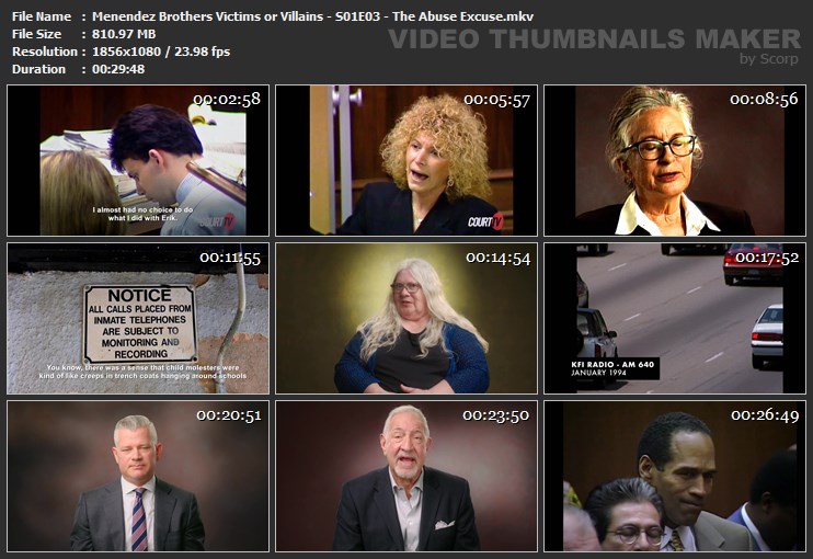 Menendez Brothers Victims or Villains - S01E03 - The Abuse Excuse.mkv