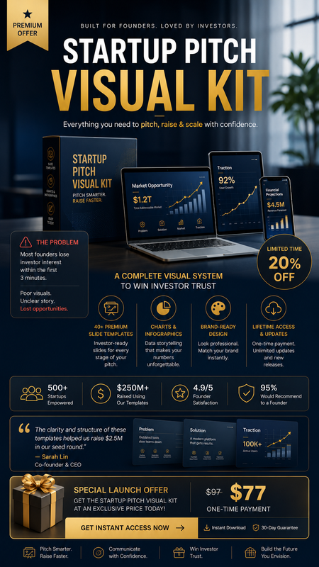 Startup Pitch Visual Kit Premium Offer Board Generator