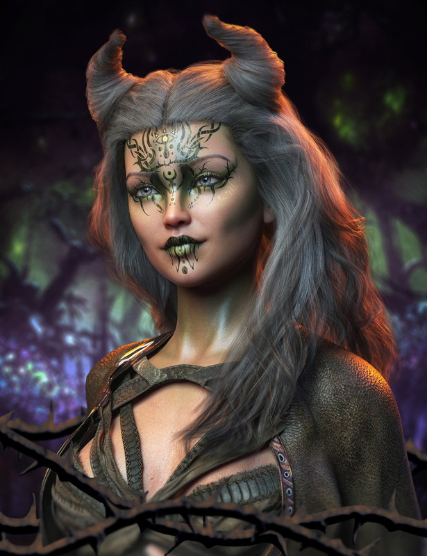FPE Woodland Witch Geoshell Makeup for Genesis 8.1 Female FPE Woodland Witch Geoshell Makeup for Genesis 8.1 Female
