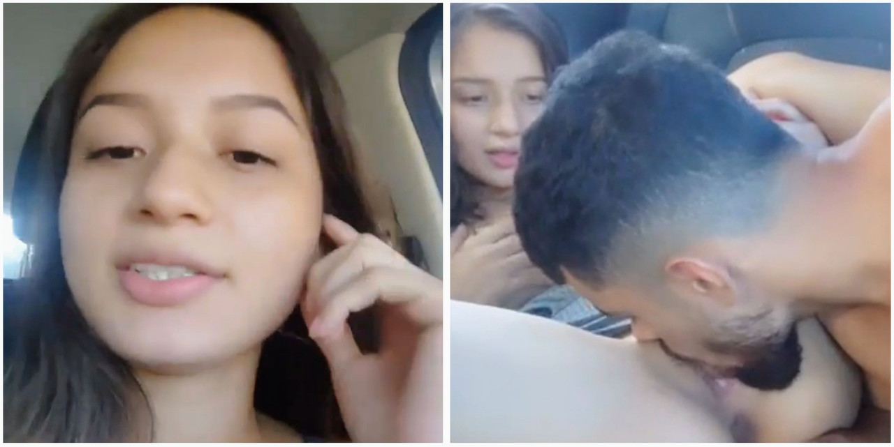 Cute girl full hardcore fucking in car outdoor fun