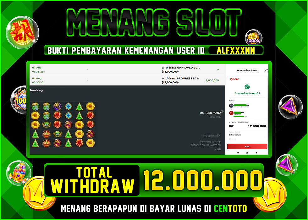 BUKTI JACKPOT LUNAS CENTOTO