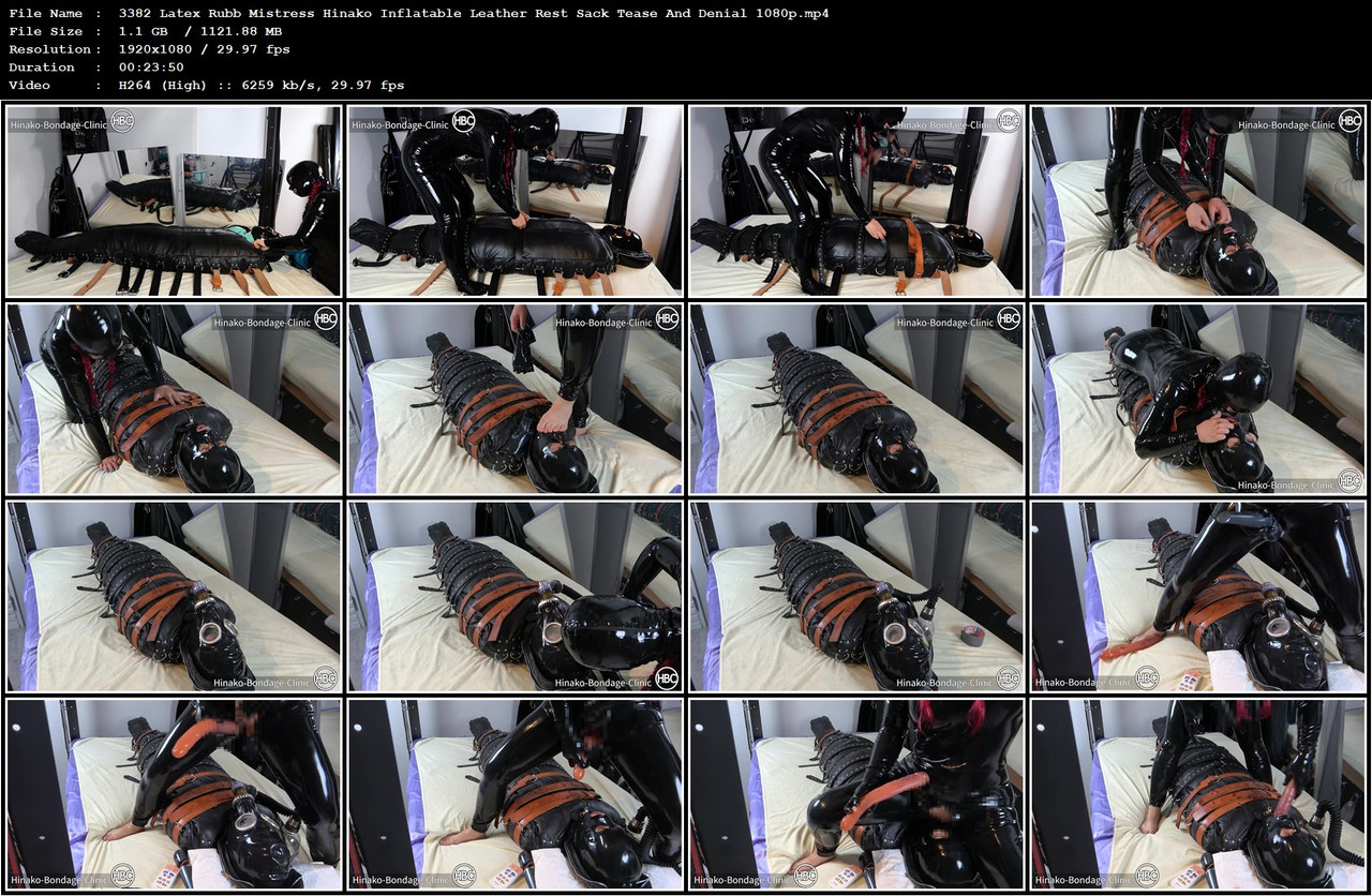 3382 Latex Rubb Mistress Hinako Inflatable Leather Rest Sack Tease And Denial 1080p mp4